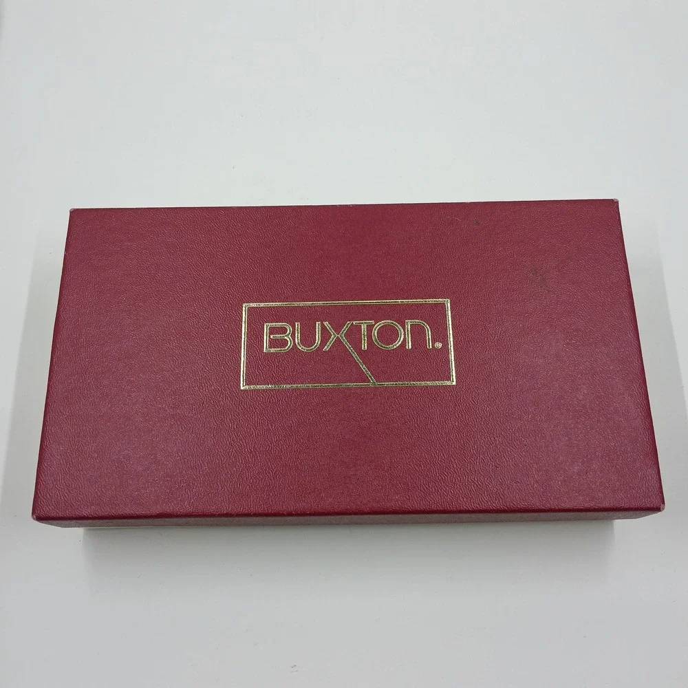 Buxton Leather‎ Wallet Checkclutch Womens One Size Brown CAL-Q Calculator New